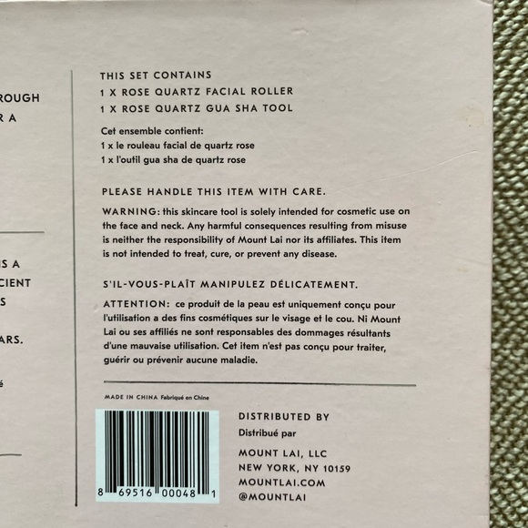 Mount Lai Gua Sha Rose Quartz Tools. Boxed Set. Like New. - Picture 10 of 13